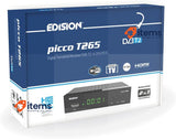 EDISION PICCO T265, DTT High Definition H265 HEVC, DVB-T2 Black