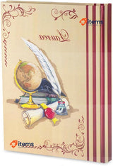 Mareli Graduation Photo Album 23x30 cm 58 White Pages in Thick Cardboard red