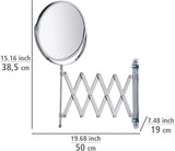 WENKO Wall-mounted cosmetic mirror Telescope Exclusive Chrome