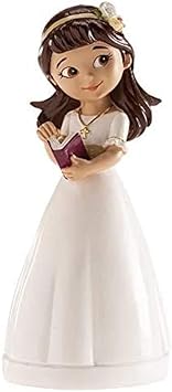 Dekora - Decorative Girl Figure for First Communion Cake - 13 cm