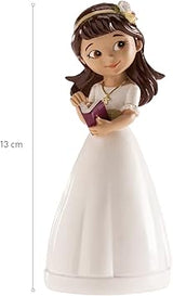 Dekora - Decorative Girl Figure for First Communion Cake - 13 cm