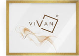 VIVAN Frame Pane, Wood, Gold, Image Format A3