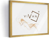 VIVAN Frame Pane, Wood, Gold, Image Format A3