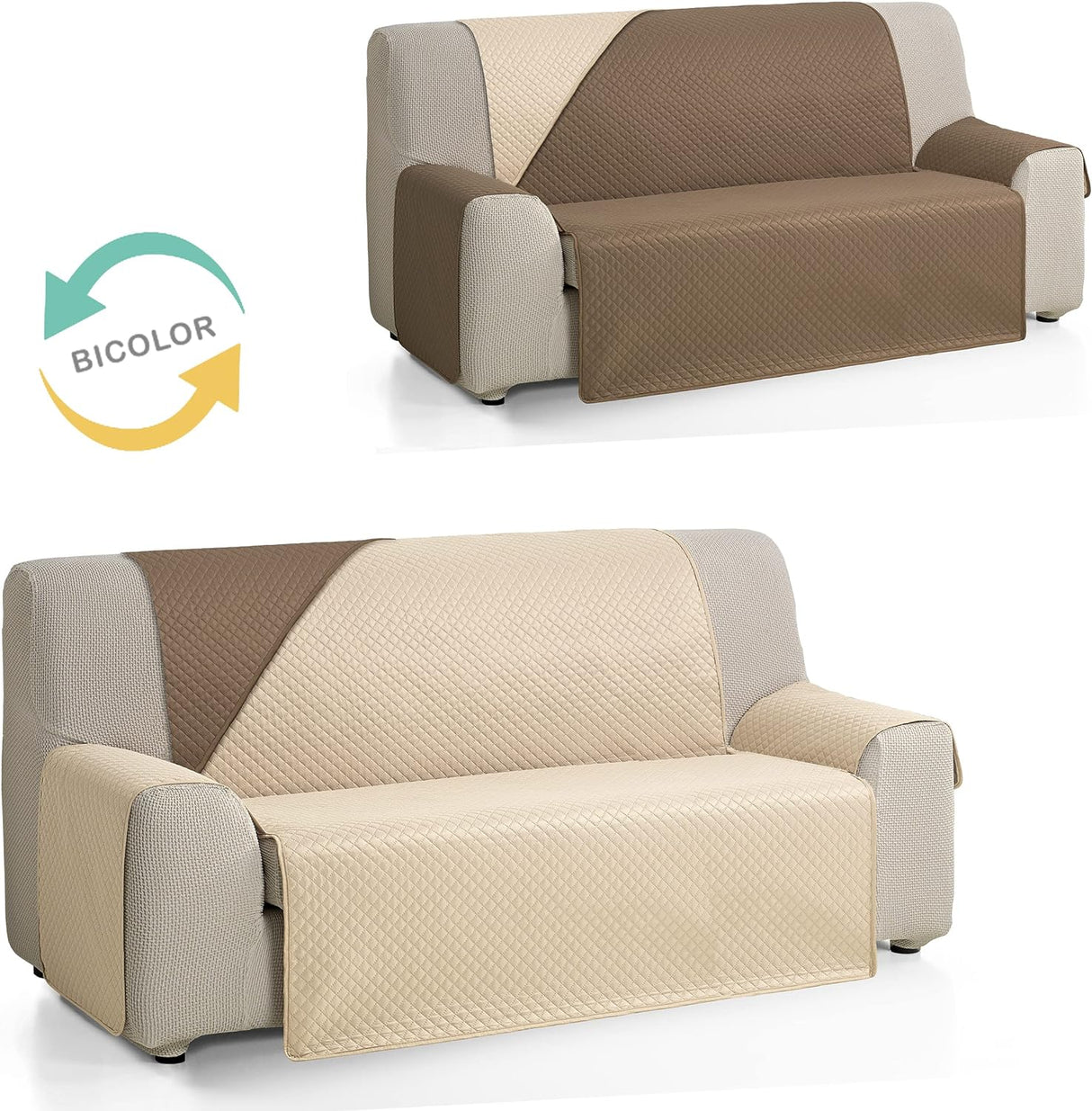 Martina Home Sofa Cover Beige/Brown