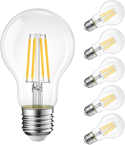 LVWIT 11W Filament LED Bulb E27 A601521LM 2700K Warm White Set Of 5