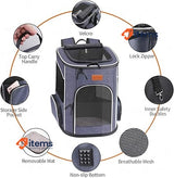 morpilot Cat Carrier Backpack, Foldable Pet Carrier Backpack for Cats and Dogs