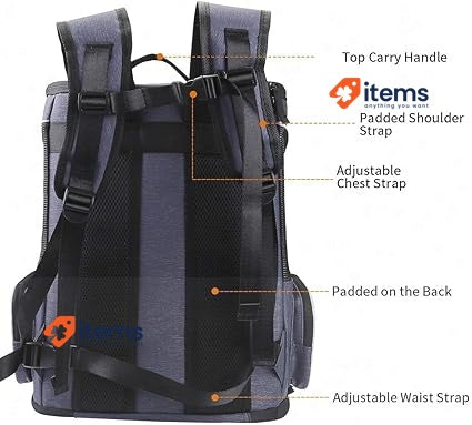 morpilot Cat Carrier Backpack, Foldable Pet Carrier Backpack for Cats and Dogs