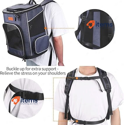 morpilot Cat Carrier Backpack, Foldable Pet Carrier Backpack for Cats and Dogs