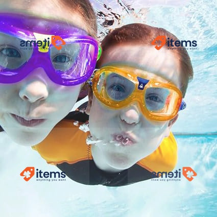 AQUASPHERE Seal KID | Swimming goggles for kids 3 years+  Orange & Blue