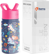 Simple Modern Children's Water Bottle with Straw | Reusable Insulated Stainless
