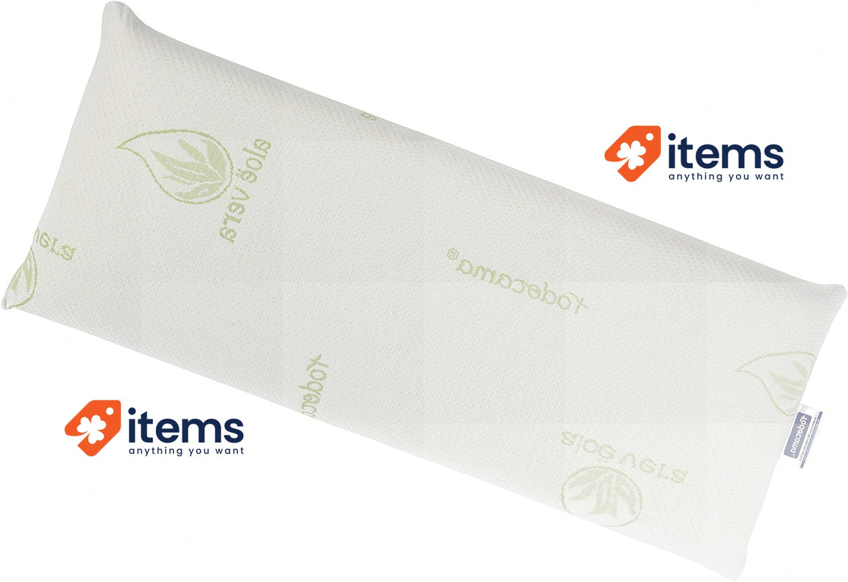 Todocama Viscoelastic Aloe Vera Plus Pillow, Green, 150 cm x 66.04 cm