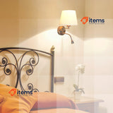 Barcelona LED E27 Wall Light Lamp White BarcelonaLED Reading Swivelling Flexible