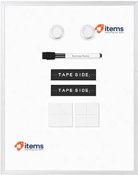 Amazon Basics Dry Erase Whiteboard, with Marker and Magnets - 11 x 14 Inches
