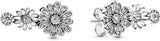 PANDORA Sparkling Daisy Flower Trio Stud Earrings Sterling Silve Cubic Zirconia