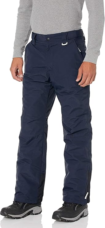 Amazon Essentials Men's Water-Resistant Insulated Snow Pant Marine Blue Medium