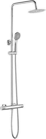 Ibergrif - Shower System, Square Mixer Tap Set, Chrome