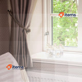 Relaxdays Seashell Bottle Beige Decoration Set Maritime Bathroom Decor Mini Jars