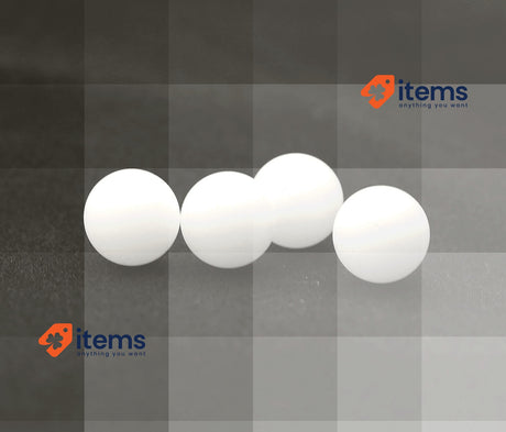e-Row Shisha Ball Set – Choice of – 9.0 mm, 10.0 mm or 11.0 mm (Set of 4) White