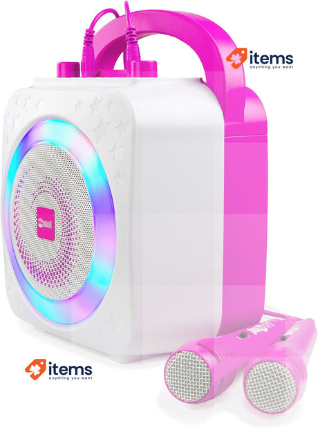 Rockjam 10 - Watt Portable System Rechargeable Bluetooth Karaoke Machine 10-Watt
