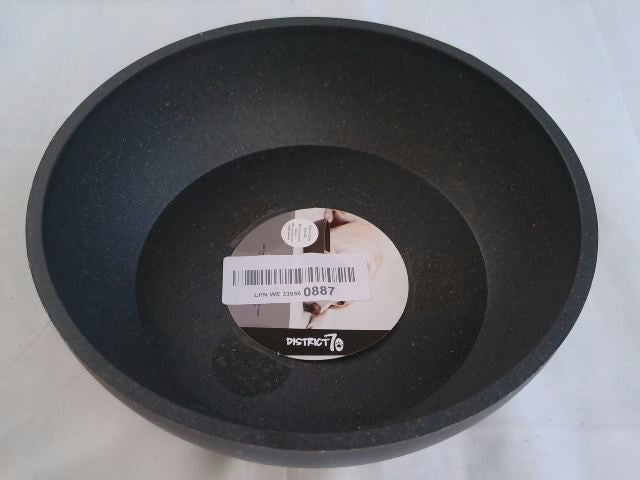 District 70 Bamboo Dog Bowl, Large, Dark Grey Anti-Slip Dishwasher Safe