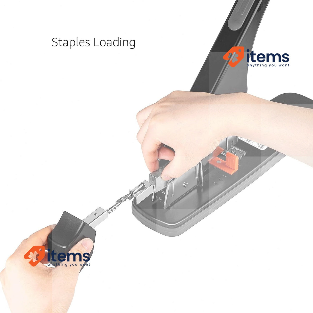 Amazon Basics Stapler 210 Sheets Black Heavy - Duty Staplers Heavy-Duty