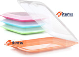 TATAY Set 4 Cold Meat Container w/ Lid and Body Removed, Multicolour BpA-free
