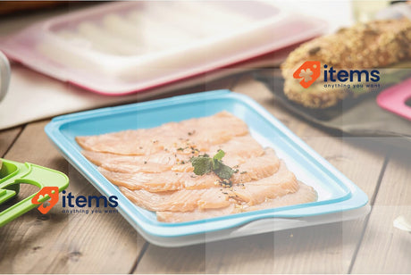 TATAY Set 4 Cold Meat Container w/ Lid and Body Removed, Multicolour BpA-free