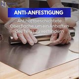 INOXLM Cutting Board for Kneading Worktop Stainless Steel 60 x 50 cm Fold 2 cm