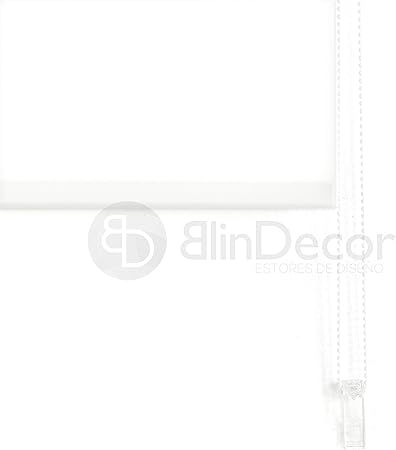 Blindecor Roller Blind Transparent Smooth 160 x 175 cm White