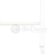 Blindecor Roller Blind Transparent Smooth 160 x 175 cm White