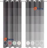 Blumtal Set of 2 Blackout Curtains Elegant Curtains w/ Eyelets Anthracite 245 cm