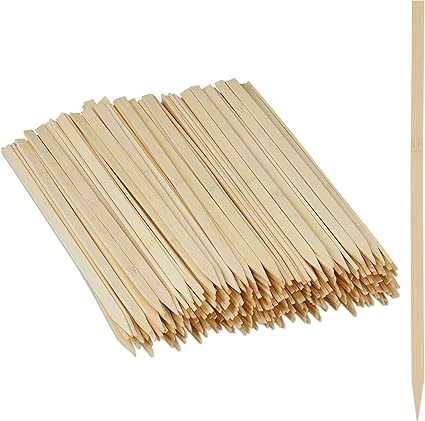 Relaxdays 10028727 Skewers Set, Pack of 250, Each 30cm Long