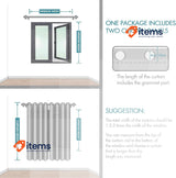 MIULEE Beige Blackout Curtains for Living Room 2 Panel Set, Premium W 55 x L 96