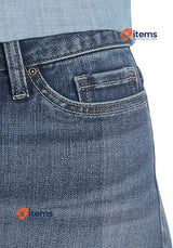 Lee Women's Legendary Mid Rise Leg Jean Regular Fit Straight Jeans Seattle Short