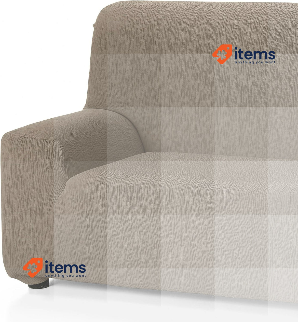Martina Home 3-Seater Leather Sofa Cover 50% Polyester 45% Cotton 5% Elastomer