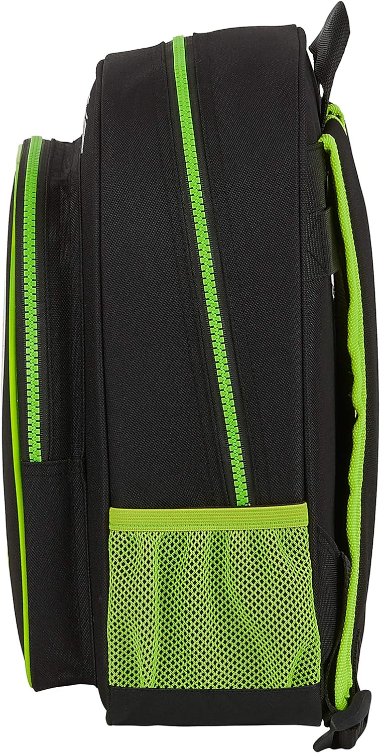 SAFTA Unisex Kids The Mandalorian Daypack Black/Green Flúor 240x20x100 mm