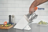 ZWILLING Self-Sharpening Knife Block Steel/Plastic 7 Pieces White Scissors