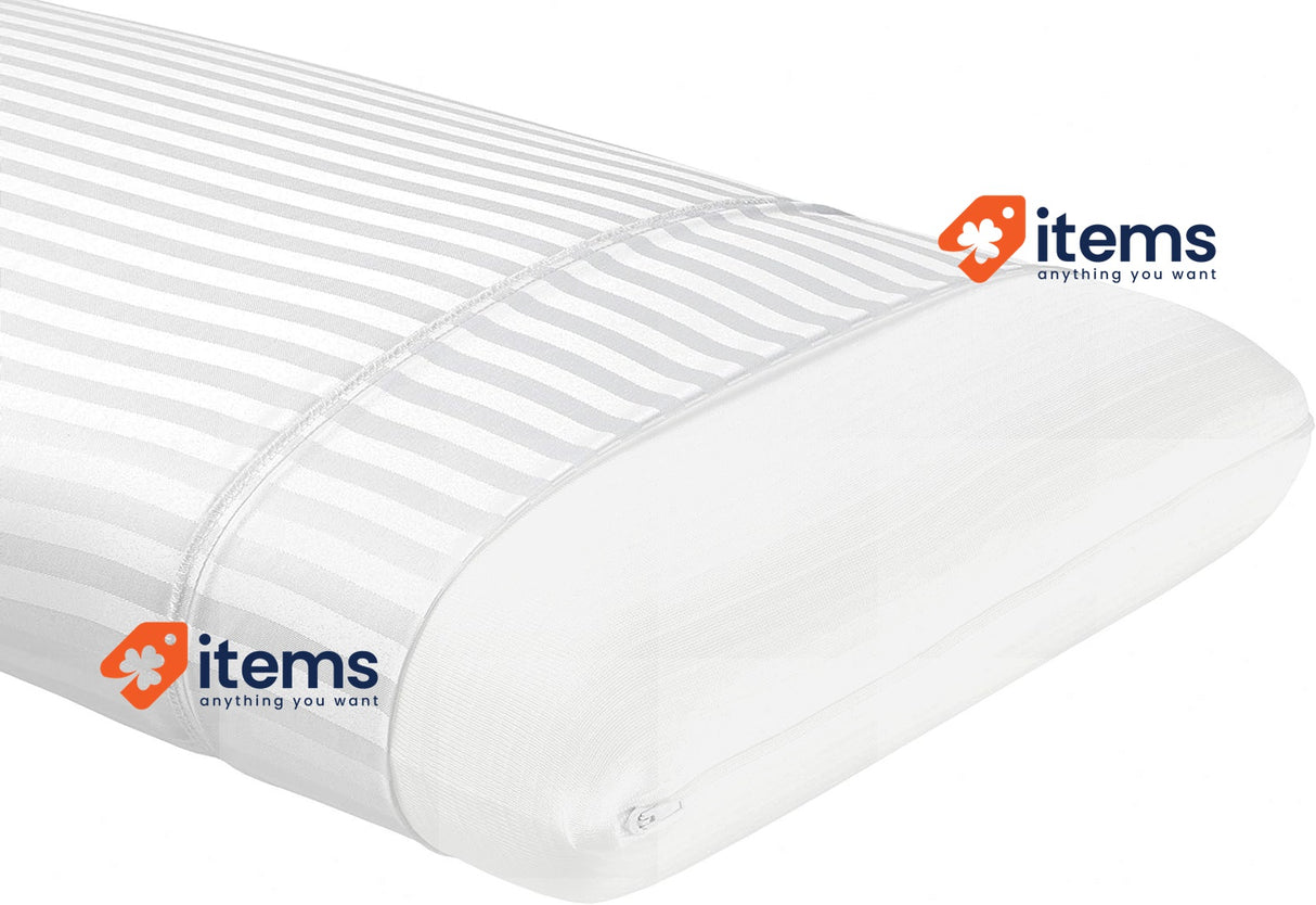 Todocama - Memory Foam Pillow, Anti-Mite and Anti-Bacterial Soft, 67 cm, White