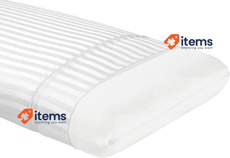 Todocama - Memory Foam Pillow, Anti-Mite and Anti-Bacterial Soft, 67 cm, White