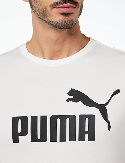 PUMA Ess Logo Tee, Men's Sport T-shirt White XXL