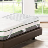 Bedshire French Corrector Mattress Topper 120 x 190 cm Memory Foam Clear