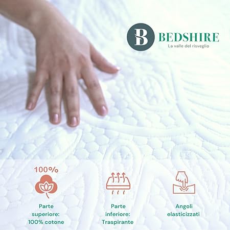 Bedshire French Corrector Mattress Topper 120 x 190 cm Memory Foam Clear