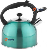 Amazon Basics Stainless Steel Kettle, 2.3 litres, Teal