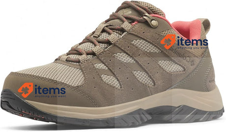 Columbia Women's Redmond 3 Low Rise And Hiking Shoes Pebble X Red Coral 39 EU
