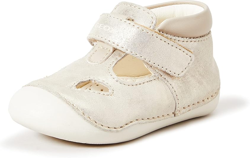 Geox Baby Tutim a First Walker Shoe Baby Children Beige 19 EU