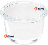 Amazon Basics Set of 4 Glass Storage Containers, 120 ml each (Pack of 4)
