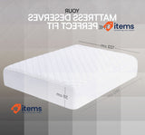 Utopia Bedding Quilted Mattress Protector Pad 22 x 190 + 38 cm White Breathable
