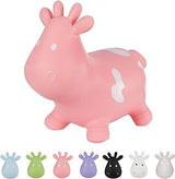 Hoppimals T-TFF-NN138 COW Tootiny Space Hopper Toy, 1 Year and Up, Pink