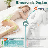 Dioxide Memory Foam Orthopaedic Leg Pillow For Sleeping On Side Better Sleep