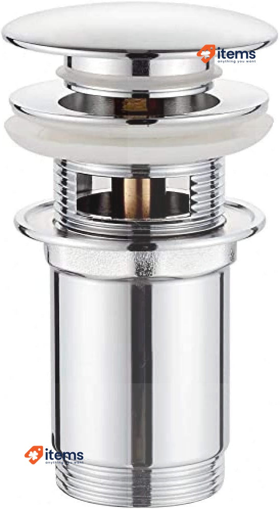 GRIFEMA G104 Metal Basin Pop-up Waste, Slotted Bathroom Sink Drain Plug